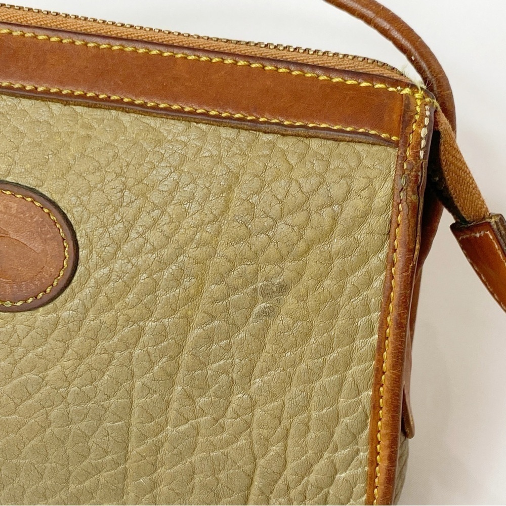 Vintage 80/90s Y2K Dooney & Bourke Leather Calfskin Mini Zip Top Cross Body Bag - Picture 10 of 16